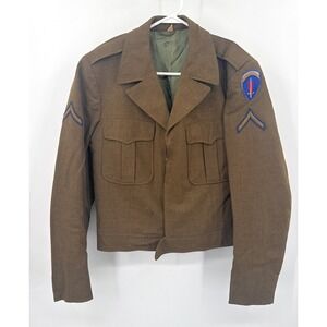 WWII Army Europe SHAEF Coat Jacket Brown Private